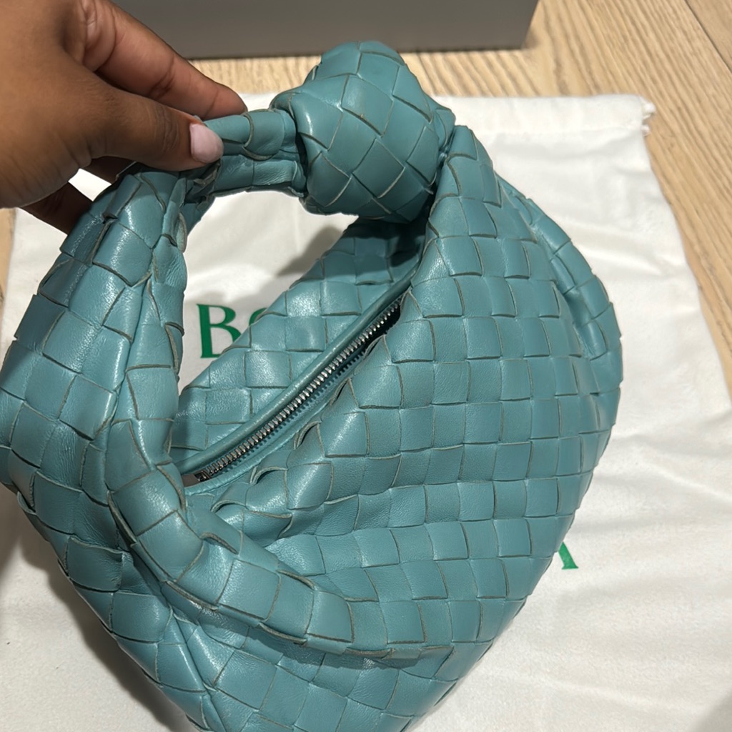 Bottega Veneta Woven Blue Handbag
